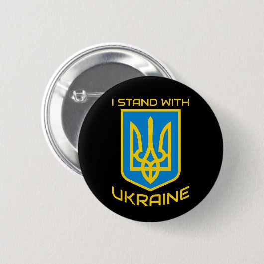 I Stand With Oekraïne Ronde Button 5,7 Cm (Voorkant /achterkant)