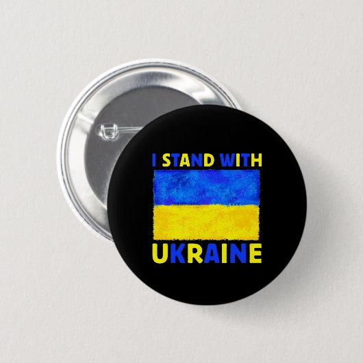 I Stand With Oekraïne Ronde Button 5,7 Cm (Voorkant /achterkant)