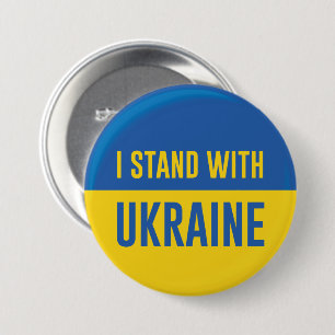 I Stand With Oekraïne Ronde Button 7,6 Cm