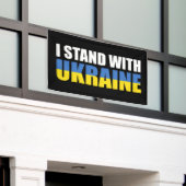 I Stand With Oekraïne Spandoek (Buitenkant Gebouw)