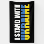 I Stand With Oekraïne Spandoek (Verticaal)