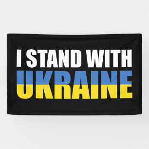 I Stand With Oekraïne Spandoek