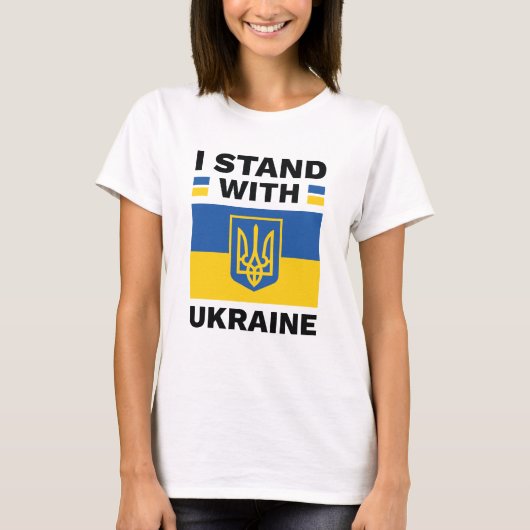 I Stand With Oekraïne T-shirt (Voorkant)
