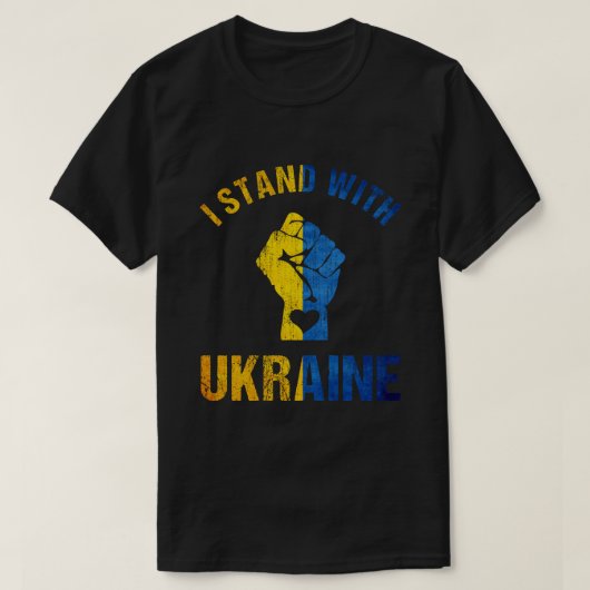 I Stand With Oekraïne T-shirt (Design voorkant)