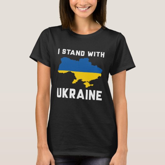 I Stand With Oekraïne T-shirt (Voorkant)