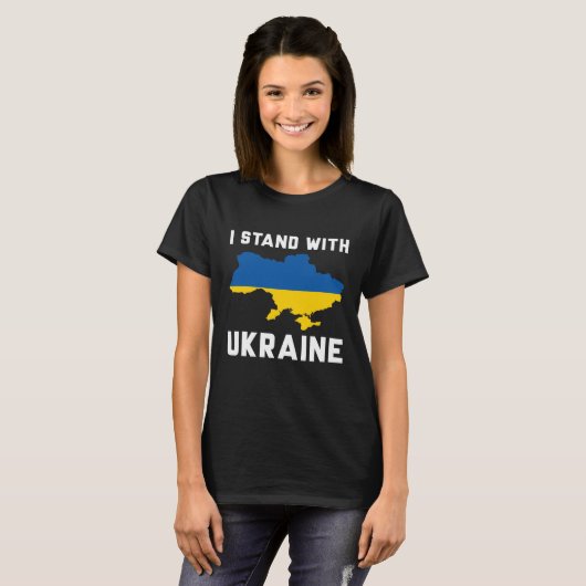 I Stand With Oekraïne T-shirt (Voorkant volledig)