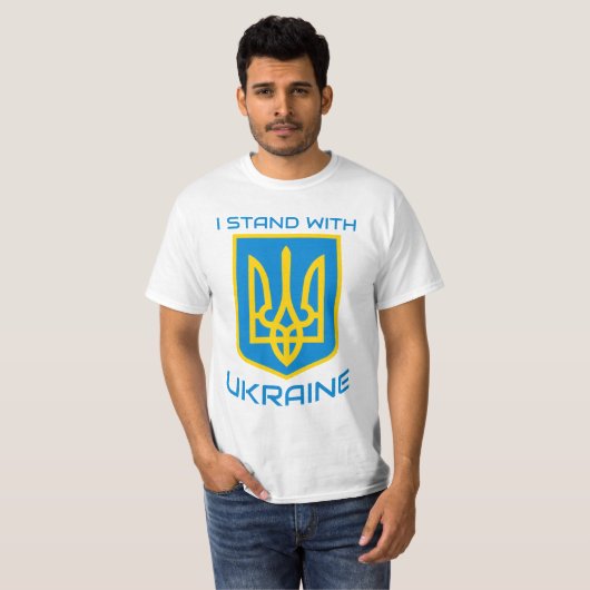 I Stand With Oekraïne T-shirt (Voorkant volledig)