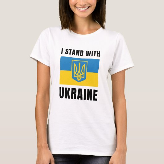I Stand With Oekraïne T-shirt (Voorkant)