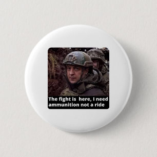 I Stand with Ukraine, I Stand with Zelensky Ronde Button 5,7 Cm