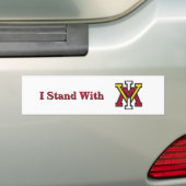 I Stand With VMI  Bumpersticker (Op auto)
