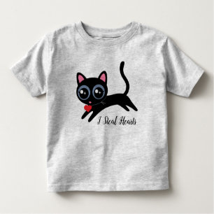 I Steal Hearts Cute Kitty Cat Gift Kinder Shirts