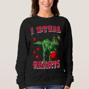 I Steal Hearts dinosaur Valentijnsdag Kinder Boy Trui