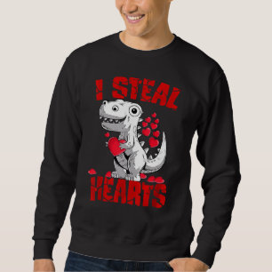 I Steal Hearts T Rex Dinosaur Valentijnsdag Toddl Trui