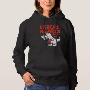 I Steal Hearts Trex Dino Baby Boy Valentijnsdag T Hoodie