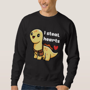 I Steal Hearts Valentijnsdag Dinosaur Trui