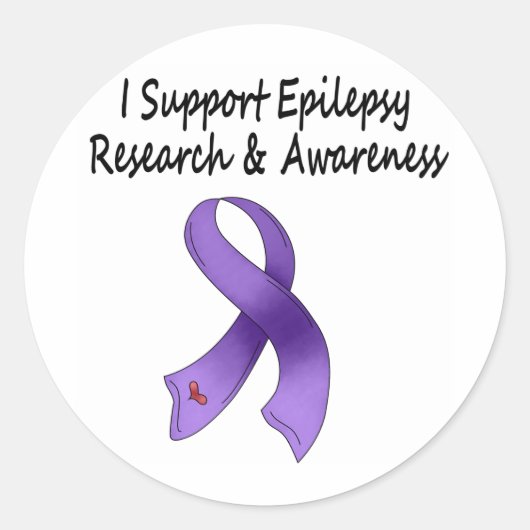 I STEUN Epilepsy Research Ronde Sticker (Voorkant)