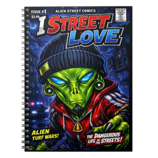 I Street Love – Urban Alien Comic Cover Art Notitieboek