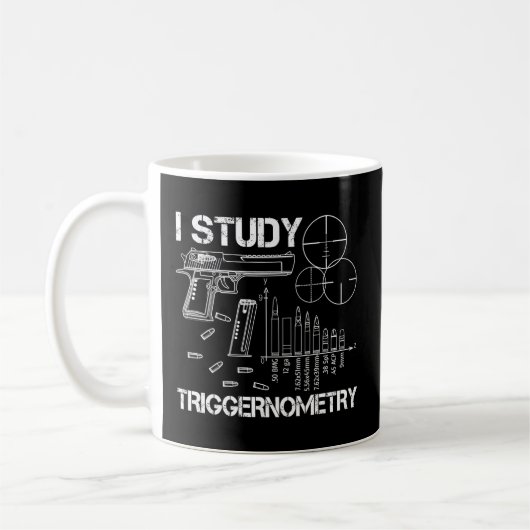 I Study Triggernometry Pistool Koffiemok (Links)