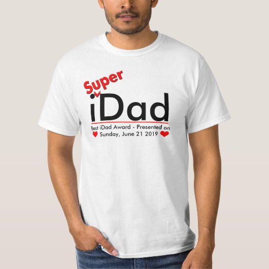 i[Super]Pap T-Shirt - Beste iPap-prijs gepresentee (Voorkant)