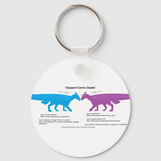 I Support Cera's Goal Keychain (Voorkant)
