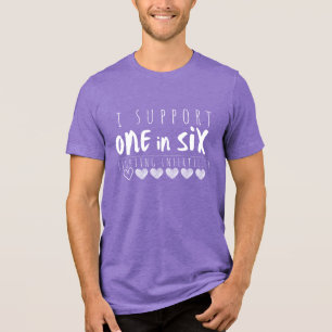 I Support One in Six_BFA wit Tri-Blend Shirt