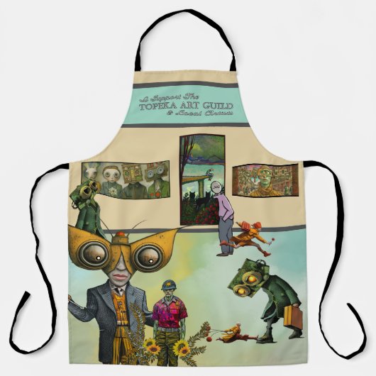 I support the Topeka Art Guild Apron Schort (Voorkant)