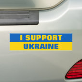I SUPPORT UKRAINE BUMPER STICKER (En voiture)