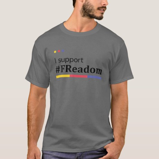 I-Support-vrijheid T-shirt (Voorkant)