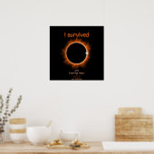 I Survived 2024 Solar Eclipse Poster (Cuisine)