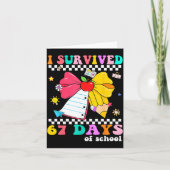 I Survived 67 Day Of School Notebook Teachers And Kaart (Voorkant)