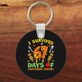 I Survived 67 Days Of Cafeteria Chaos Funny Boy Gi Sleutelhanger (Voorkant)