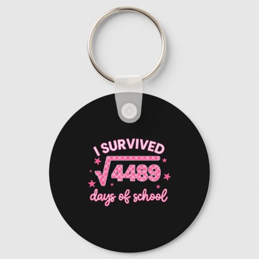 I Survived 67 Days Of School 6-7 Meme Math Teacher Sleutelhanger (Voorkant)