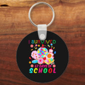 I Survived 67 Days Of School Candy Funny 67 Teache Sleutelhanger (Voorkant)