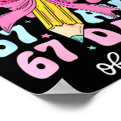 I Survived 67 Days Of School Coquette Bow Student Poster (Hoek)