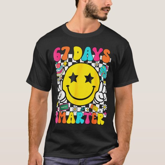 I Survived 67 Days Of School Funny 67 Meme Teacher T-shirt (Voorkant)
