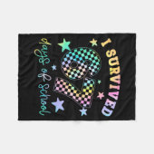 I Survived 67 Days Of School Funny 67 Teachers Stu Fleece Deken (Voorkant (Horizontaal))