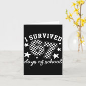 I Survived 67 Days Of School Funny 67 Teachers Stu Kaart (Gele Bloem)
