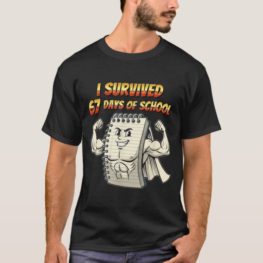 I Survived 67 Days Of School Funny 67 Teachers Stu T-shirt (Voorkant)