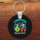 I Survived 67 Days Of School Funny 6 7 Stem Teache Sleutelhanger (Voorkant)