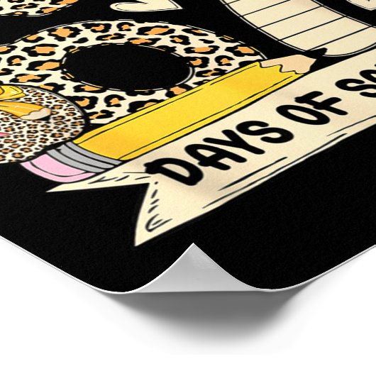 I Survived 67 Days Of School Funny Leopard Student Poster (Hoek)