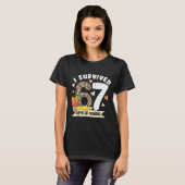 I Survived 67 Days Of School Funny Leopard Student T-shirt (Voorkant volledig)