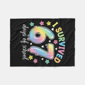 I Survived 67 Days Of School Funny Meme Teacher St Fleece Deken (Voorkant (Horizontaal))