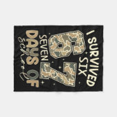 I Survived 67 Days Of School Funny Meme Teacher St Fleece Deken (Voorkant (Horizontaal))