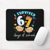 I Survived 67 Days Of School Funny Student Style Muismat (Met muis)