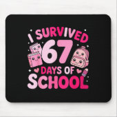 I Survived 67 Days Of School Funny Student Style Muismat (Voorkant)
