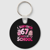 I Survived 67 Days Of School Funny Student Style Sleutelhanger (Voorkant)