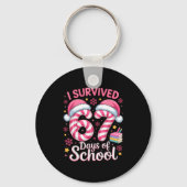 I Survived 67 Days Of School Funny Student Winter Sleutelhanger (Voorkant)