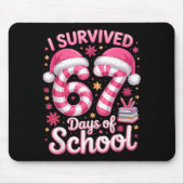I Survived 67 Days Of School - Funny Teachers Stud Muismat (Voorkant)