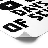 I Survived 67 Days Of School - Quote Student Life Poster (Hoek)