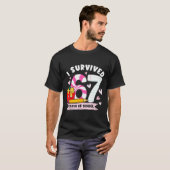 I Survived 67 Days Of School Student Humor Design T-shirt (Voorkant volledig)
